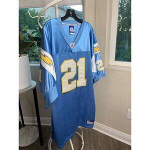 SEWN San Diego Chargers Tomlinson 21 NFL Football Jersey Reebok 58 3XL 6917